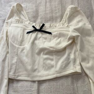 Fancy Business Bow Top